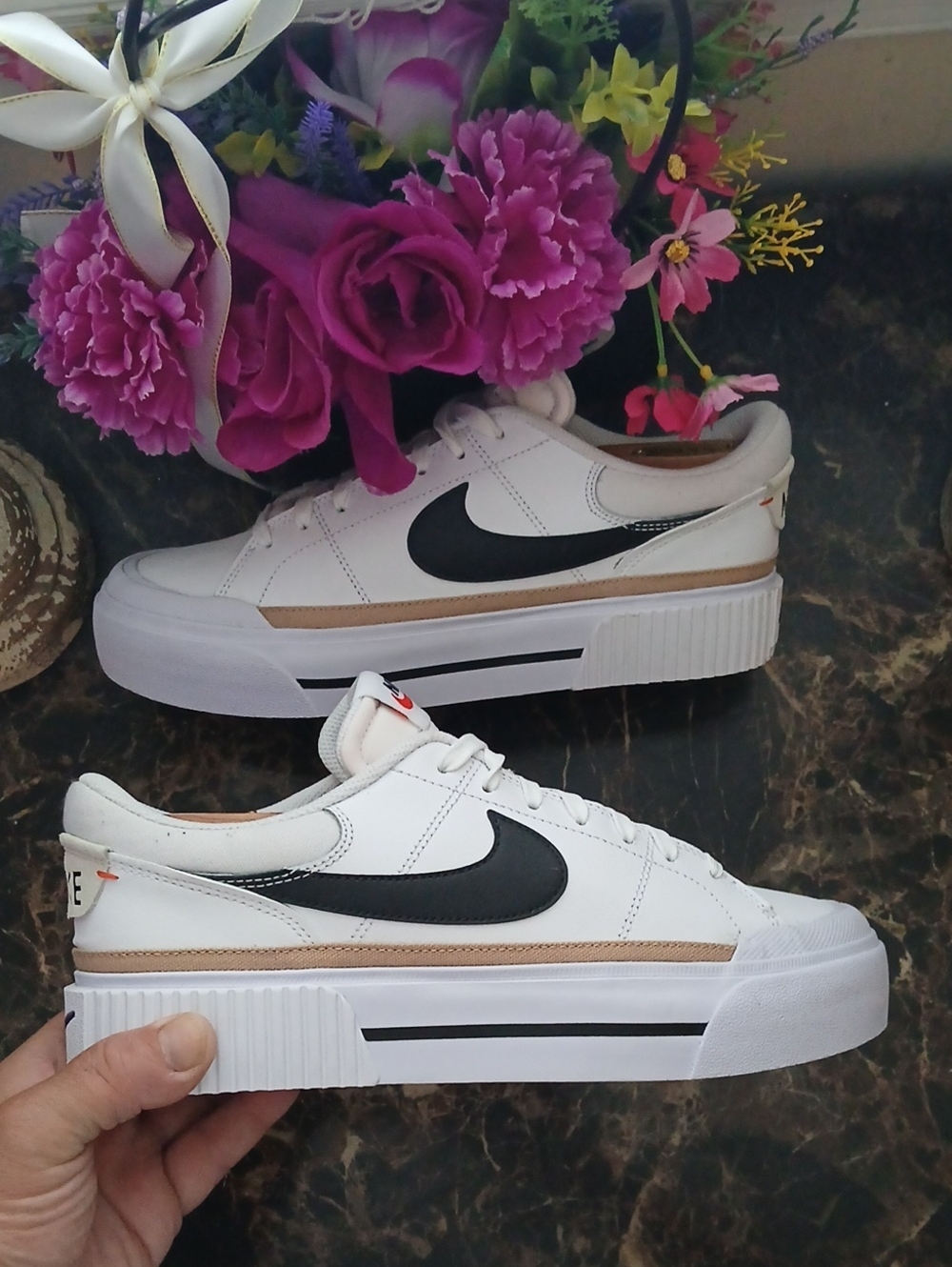 Nike Court Legacy Lift Platform/Streetwear Shoes Size 10 for Women